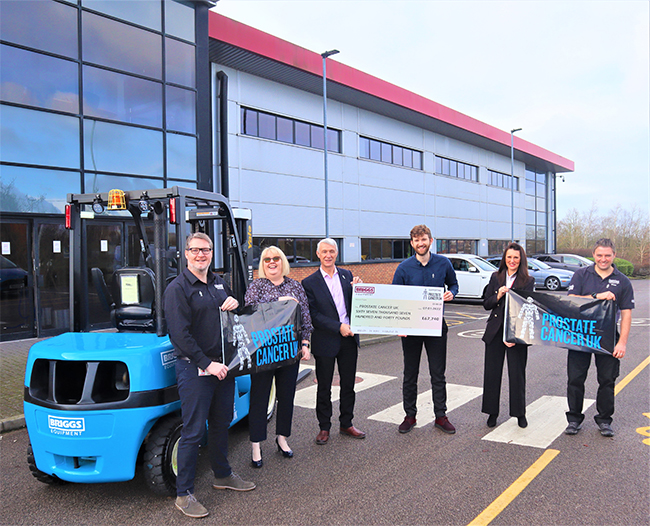 Briggs Equipment raises an amazing £67,740 for 2021 Charity Partner Prostate Cancer UK!