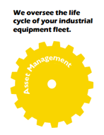 We oversee the life cycle of your industrial equipment fleet