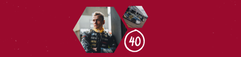 Árón Taylor-Smith in his racing teamwear - Article Banner