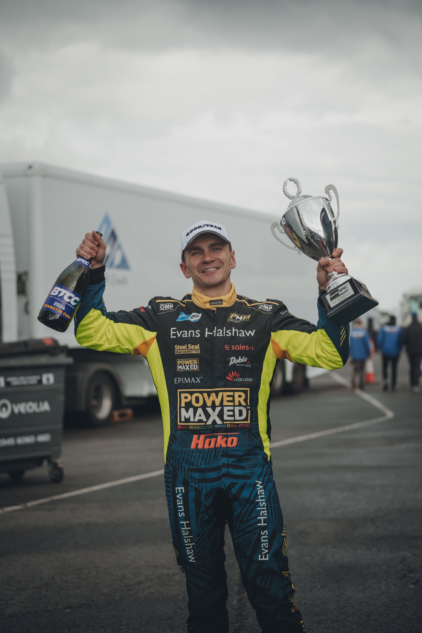Taylor-Smith holding his trophy