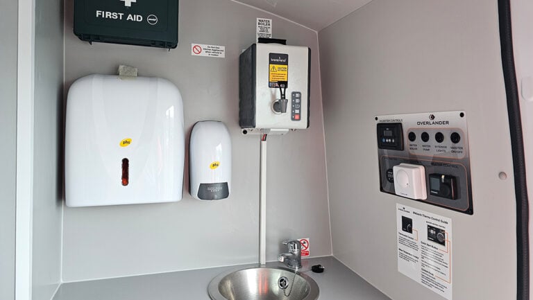 Commercial Vehicle Hire Welfare Van Interior 4
